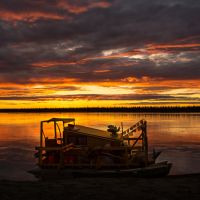 Sonnenuntergang am Yukon