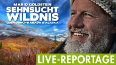 Eine spannende Reise voller Emotionen, atemberaubender Bilder und Filmmitschnitte.Unser Weg führte uns durchdie beeindruckende Landschaft Kanadas, bevor wir nach fünf Monaten Dawson City erreichten. Wir beschlossen, ein Floß zu bauen und eine